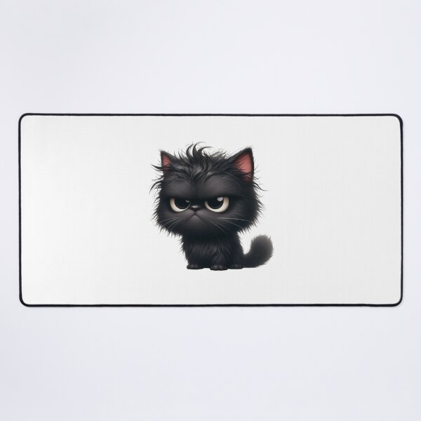 Item preview, Grumpy Black Cat 09 designed and sold by Purranova.