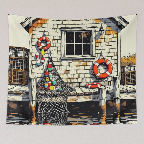 Item preview, Coastal Fisherman's Retreat  designed and sold by Finding Fortuity.