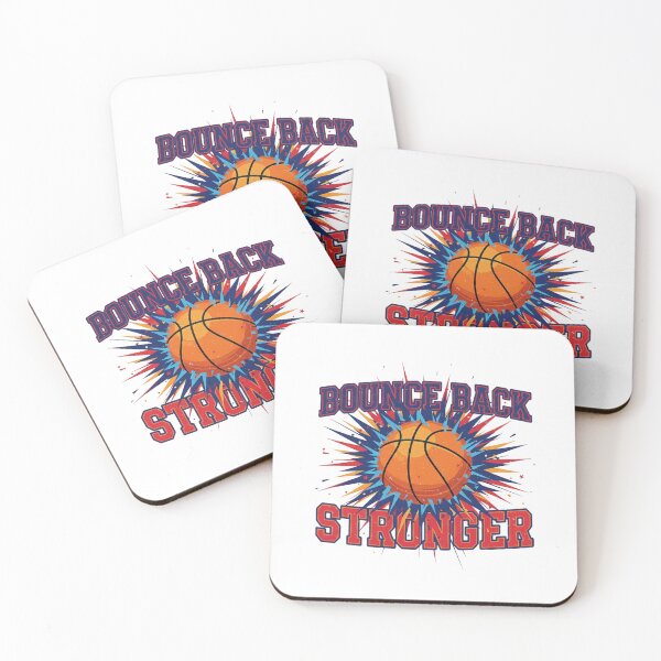 Item preview, Bounce Back Stronger Basketball Motivation T-Shirt | Resilience Sports Tee for Athletes & Hustlers designed and sold by Sushikidsntoddlers.