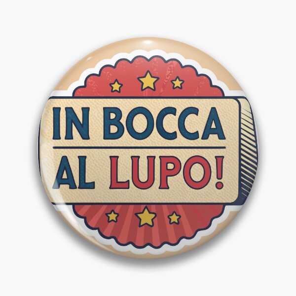 Item preview, Copy of In Bocca al Lupo Italian Good Luck Sticker designed and sold by kacperartdesign.