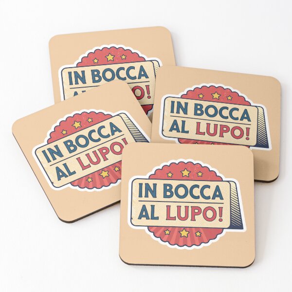 Item preview, Copy of In Bocca al Lupo Italian Good Luck Sticker designed and sold by kacperartdesign.