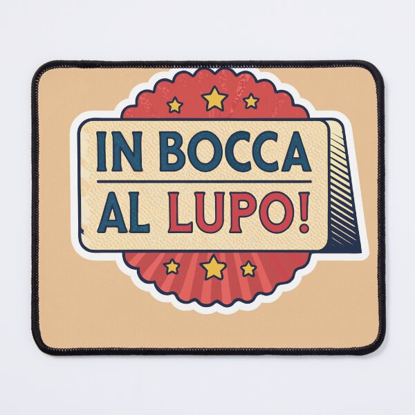 Item preview, Copy of In Bocca al Lupo Italian Good Luck Sticker designed and sold by kacperartdesign.