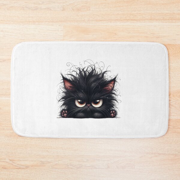 Item preview, Grumpy Black Cat 10 designed and sold by Purranova.