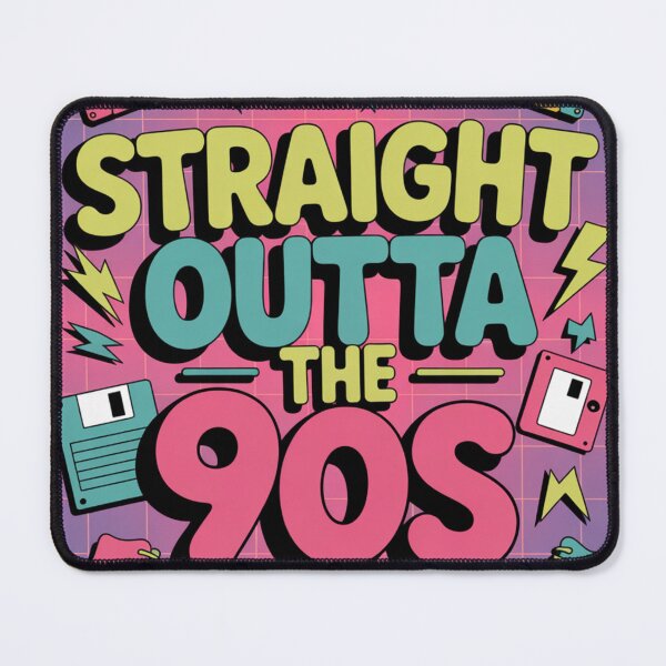 Item preview, Straight Outta the 90s - Retro Pop Design designed and sold by SilexStudio.