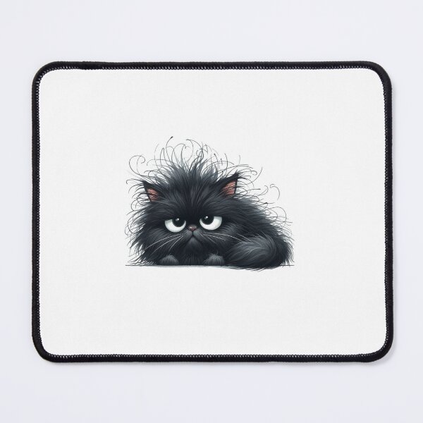 Item preview, Grumpy Black Cat 12 designed and sold by Purranova.