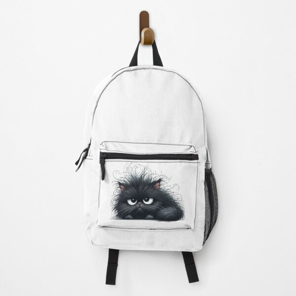 Item preview, Grumpy Black Cat 12 designed and sold by Purranova.