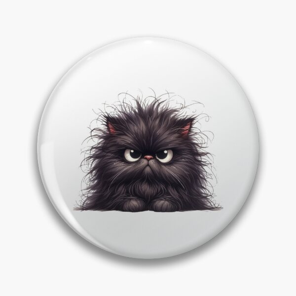 Item preview, Grumpy Black Cat 13 designed and sold by Purranova.