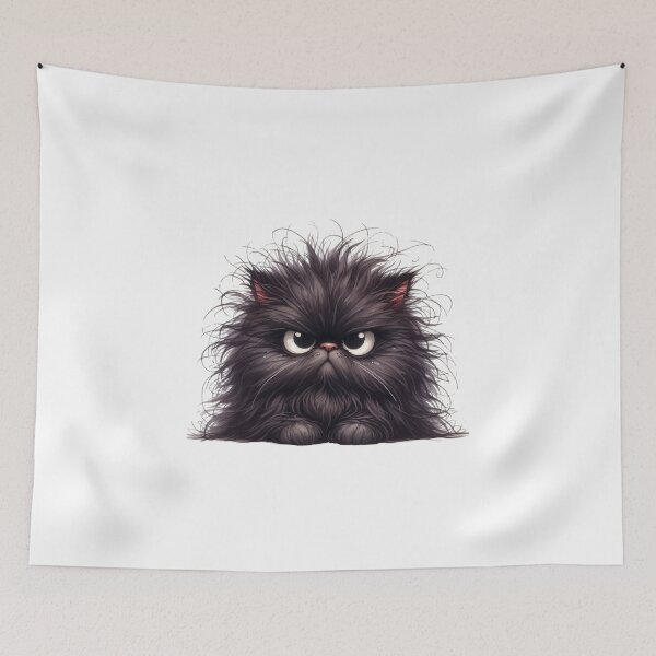 Item preview, Grumpy Black Cat 13 designed and sold by Purranova.