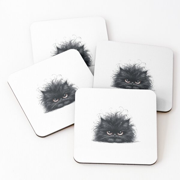 Item preview, Grumpy Black Cat 14 designed and sold by Purranova.