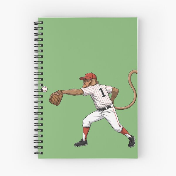 Item preview, Proboscis Power: Baseball Monkey Player Collection - Pitcher, Catcher, Batter & Fielder Art designed and sold by Wild-way Art.