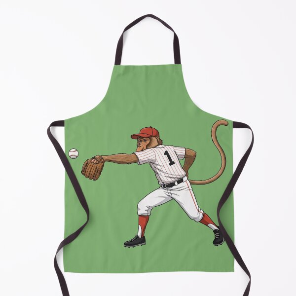 Item preview, Proboscis Power: Baseball Monkey Player Collection - Pitcher, Catcher, Batter & Fielder Art designed and sold by Wild-way Art.