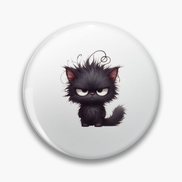 Item preview, Grumpy Black Cat 15 designed and sold by Purranova.