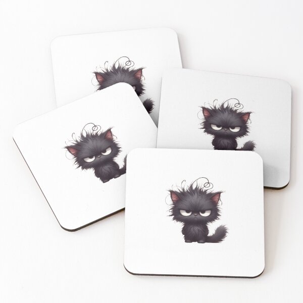 Item preview, Grumpy Black Cat 15 designed and sold by Purranova.
