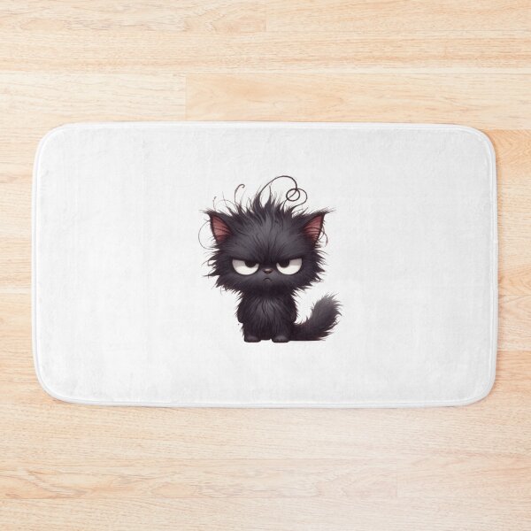 Item preview, Grumpy Black Cat 15 designed and sold by Purranova.