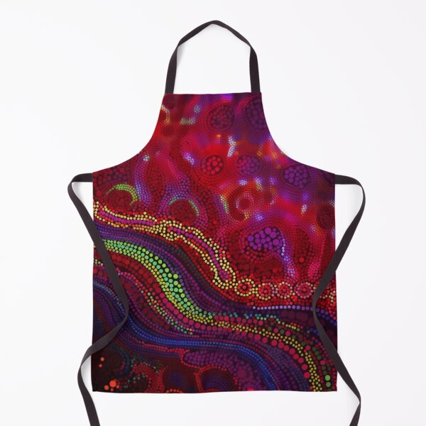 Item preview, Aboriginal Inspired Dot Art - Magma Splashes designed and sold by GrinGalore.