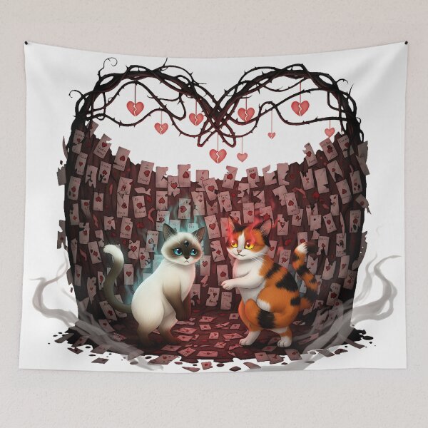 Item preview, Labyrinth of Broken Valentines, Lost in love’s ruins. Gothic surrealism, moody romantic art, dark fantasy illustration designed and sold by meesub.