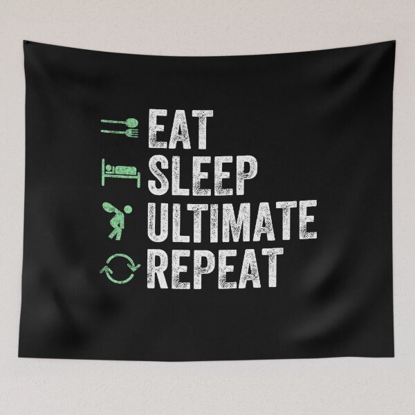 Item preview, Eat Sleep Ultimate Repeat - Ultimate Frisbee designed and sold by Captain Mood.