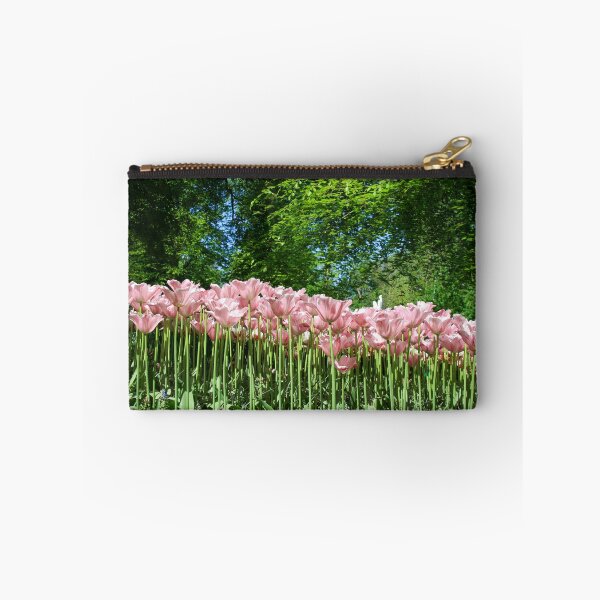 Item preview, Tall Pink Tulips Against Green Forst designed and sold by CPhotographs.
