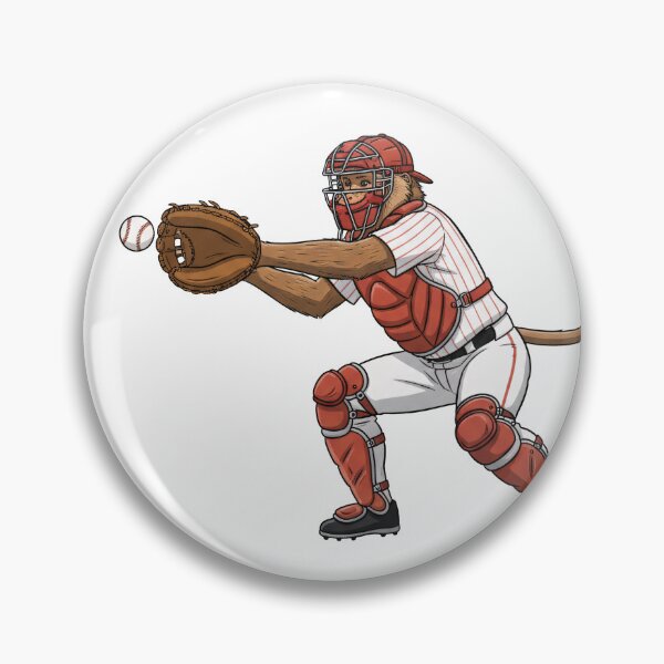 Item preview, Proboscis Power: Baseball Monkey Player Collection - Pitcher, Catcher, Batter & Fielder Art designed and sold by Wild-way Art.