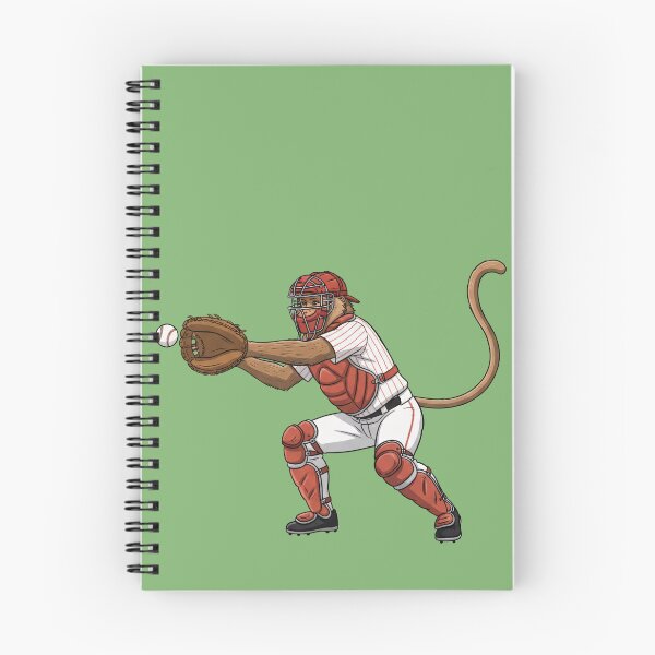 Item preview, Proboscis Power: Baseball Monkey Player Collection - Pitcher, Catcher, Batter & Fielder Art designed and sold by Wild-way Art.