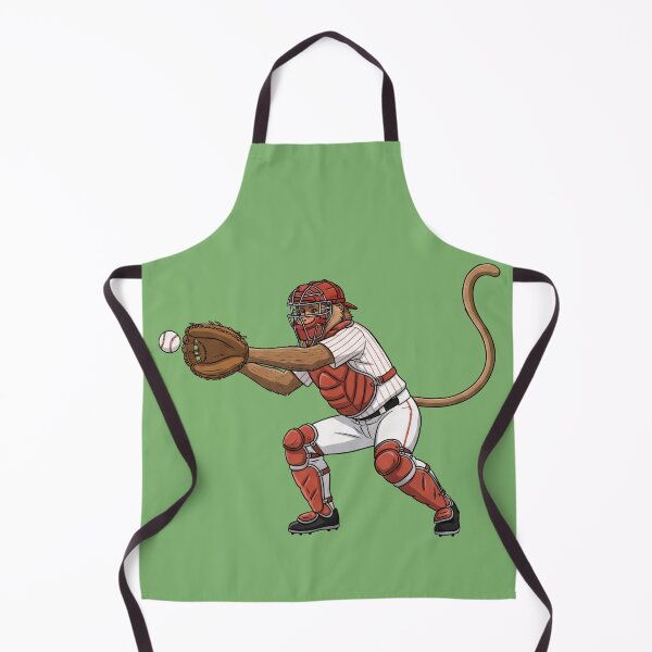 Item preview, Proboscis Power: Baseball Monkey Player Collection - Pitcher, Catcher, Batter & Fielder Art designed and sold by Wild-way Art.