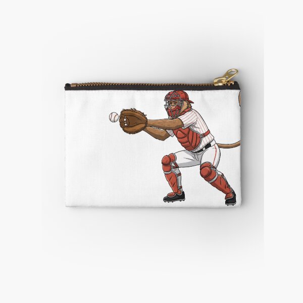 Item preview, Proboscis Power: Baseball Monkey Player Collection - Pitcher, Catcher, Batter & Fielder Art designed and sold by Wild-way Art.