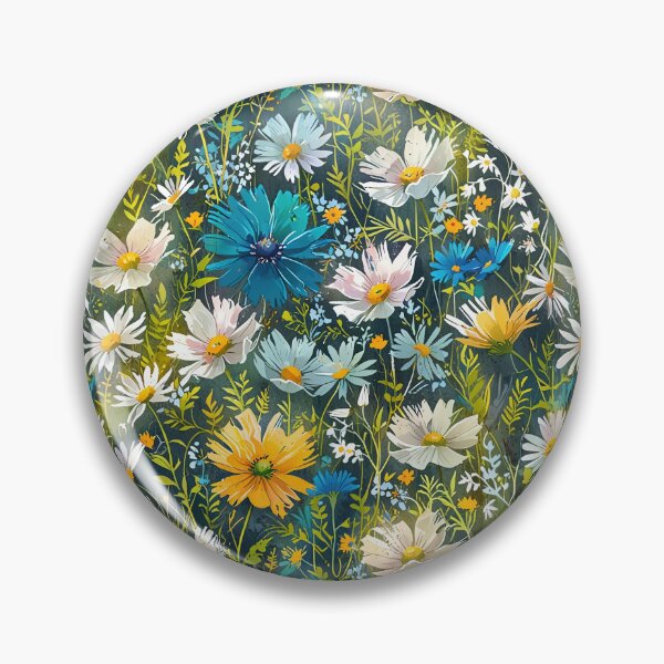 Item preview, Colorful Wildflower With Blue, Yellow, And White Daisies designed and sold by CoolPixels.