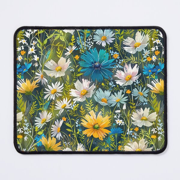 Item preview, Colorful Wildflower With Blue, Yellow, And White Daisies designed and sold by CoolPixels.