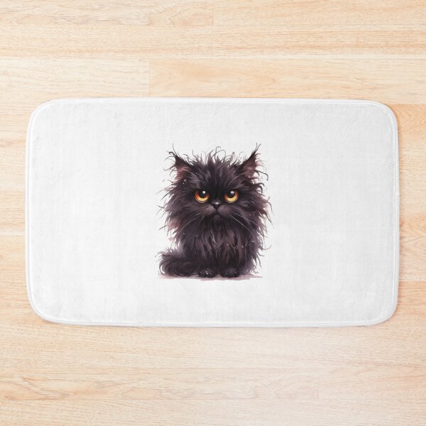 Item preview, Grumpy Black Cat 17 designed and sold by Purranova.