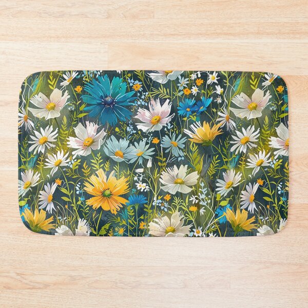 Item preview, Colorful Wildflower With Blue, Yellow, And White Daisies designed and sold by CoolPixels.