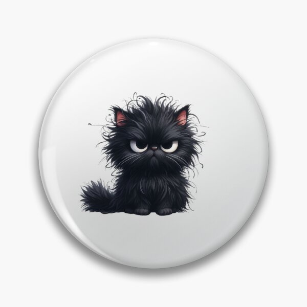 Item preview, Grumpy Black Cat 18 designed and sold by Purranova.