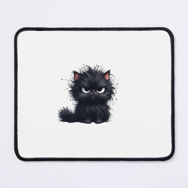 Item preview, Grumpy Black Cat 18 designed and sold by Purranova.