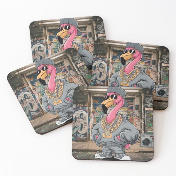 Item preview, 90s Hip Hop Flamingo designed and sold by NeatThingLover.