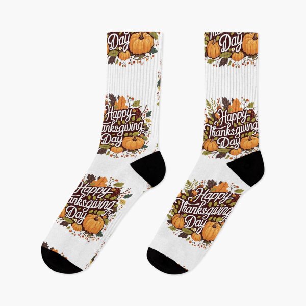 Item preview, Happy Thanksgiving Pumpkins, Pine Cones and Cranberries Design designed and sold by MakersFolly.