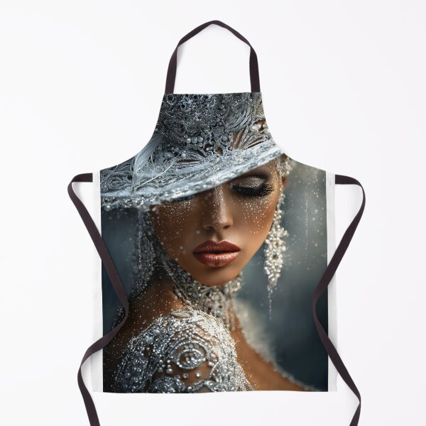 Item preview, Elegant Woman in Stunning Silver-Embellished Outfit designed and sold by Artessie.