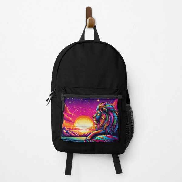 Item preview, "Cosmic Lion at Sunset – Surreal Planetary Majesty" designed and sold by Dogandesighn.