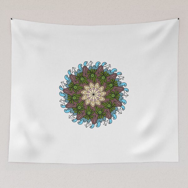 Item preview, Coloring page mandala outline drawing for art therapy and meditation. Circular ornament designed and sold by nongsao4.