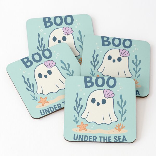 Item preview, Boo Under the Sea – Cute Spooky Halloween Design designed and sold by GracefulPODshop.