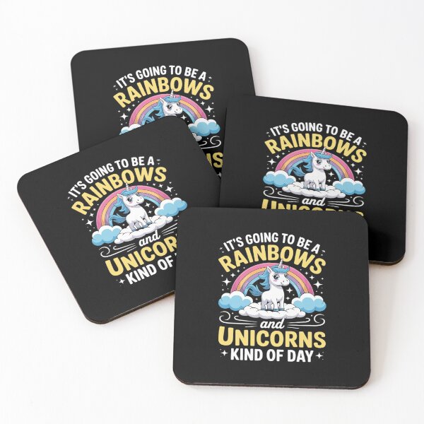 Item preview, It's Going To Be A Rainbows And Unicorns Kind Of Day Unicorn designed and sold by HuValverdeArt.
