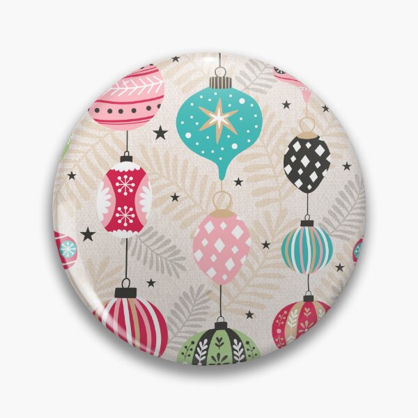 Item preview, Christmas festive baubles holiday ornaments decorations stars leaves designed and sold by Nicola-Rowe.