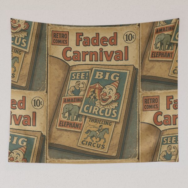 Item preview, Retro Ephemera: Faded Carnival designed and sold by bapupa.