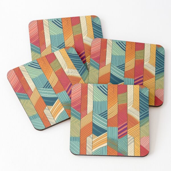 Item preview, Colorful retro pattern design designed and sold by Photopat.