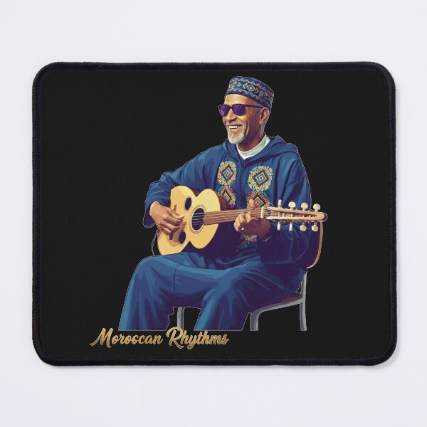 Item preview, Moroccan Rhythms: Gnawa Musician in Djellaba Playing Luth designed and sold by designwiss.