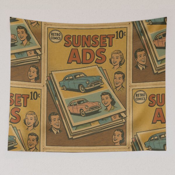 Item preview, Retro Ephemera: Sunset Ads designed and sold by bapupa.