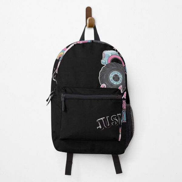 Item preview, Just a Girl Who Loves Monster Trucks and Unicorns designed and sold by HuValverdeArt.