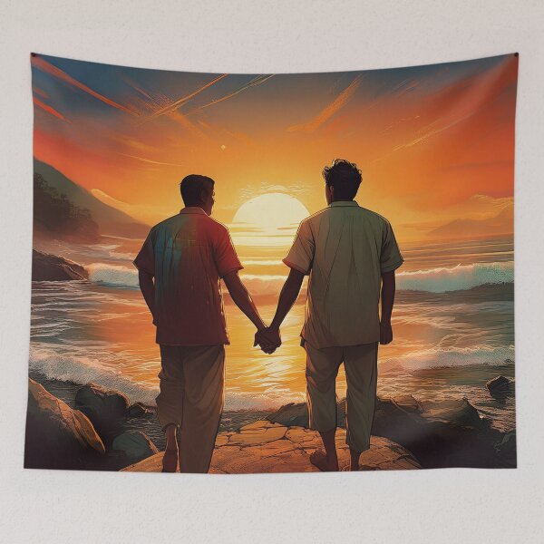 Item preview, Male love at sunset designed and sold by Photopat.