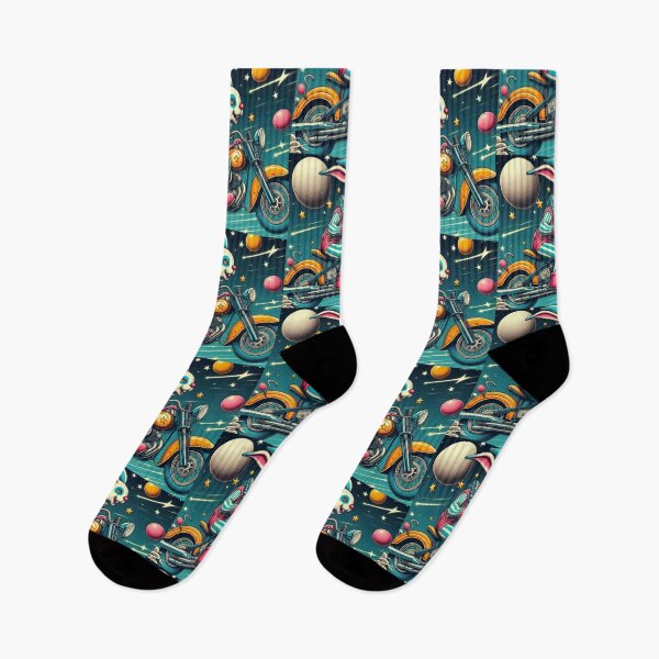 Item preview, "Cosmic Bunny Ride – Space Motorcycle Adventure" designed and sold by Dogandesighn.
