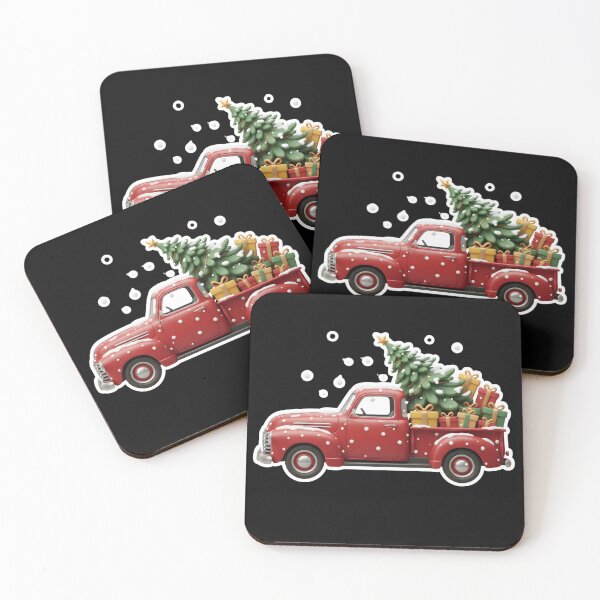 Artikelvorschau, Vintage-Design für einen roten Weihnachtstruck entworfen und verkauft von MofazStyle.