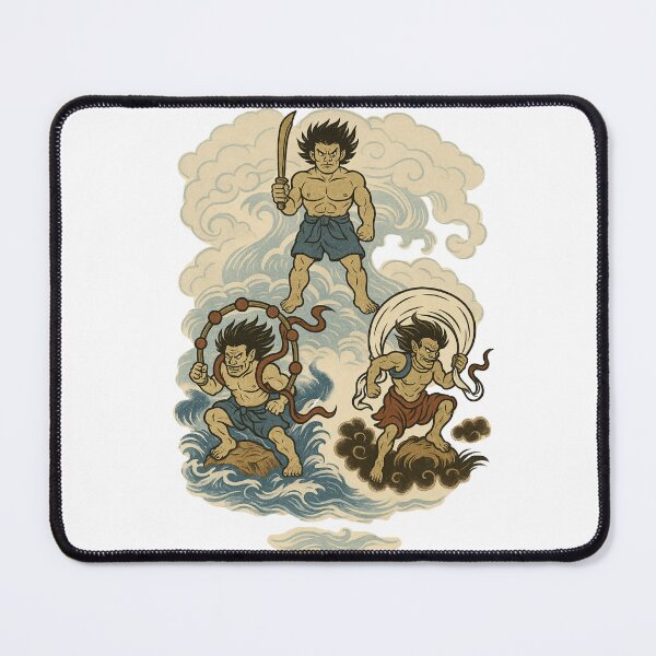 Item preview, Susanoo, Raijin & Fujin — The Guardian Trio designed and sold by Lazy-Genius-Co.