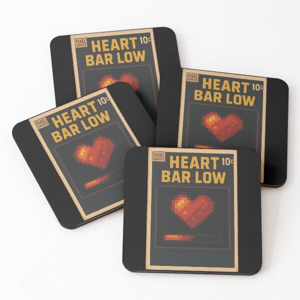 Item preview, Retro Pixel Art: Heart Bar Low designed and sold by bapupa.